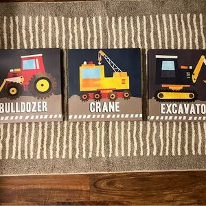 Canvas Art Trucks Kids Room